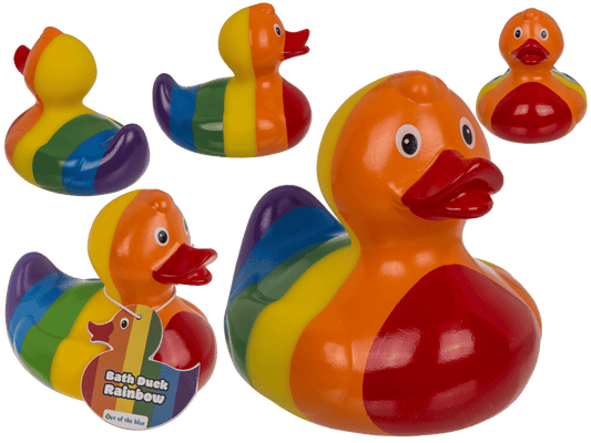Rainbow Squeaking Duck, ca. 10 cm,