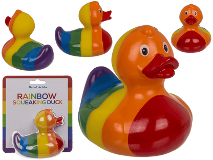Rainbow Squeaking Duck, ca. 10 cm,