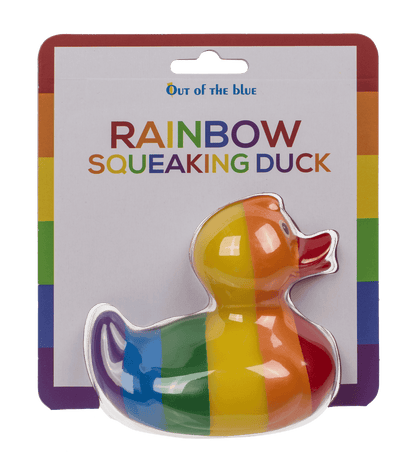 Rainbow Squeaking Duck, ca. 10 cm,
