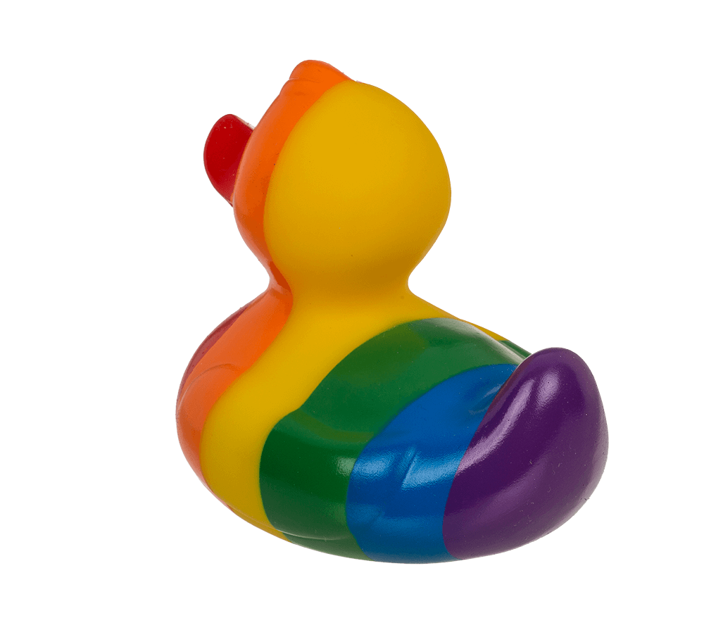 Rainbow Squeaking Duck, ca. 10 cm,
