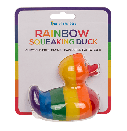 Rainbow Squeaking Duck, ca. 10 cm,