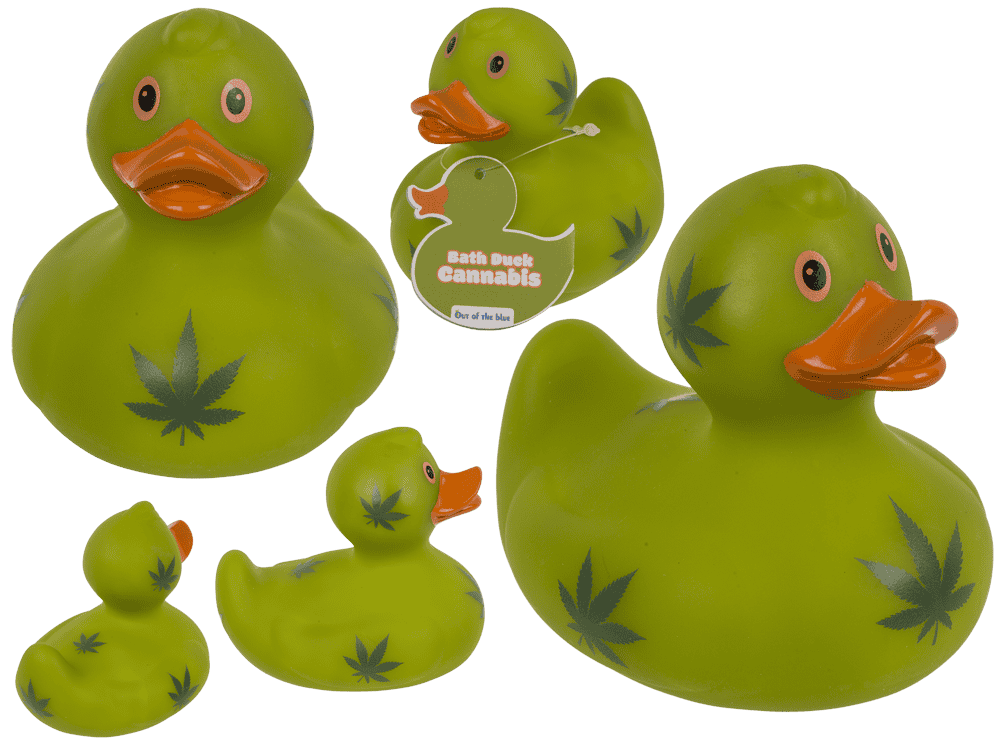 Cannabis Squeaking Duck, ca. 10 cm,