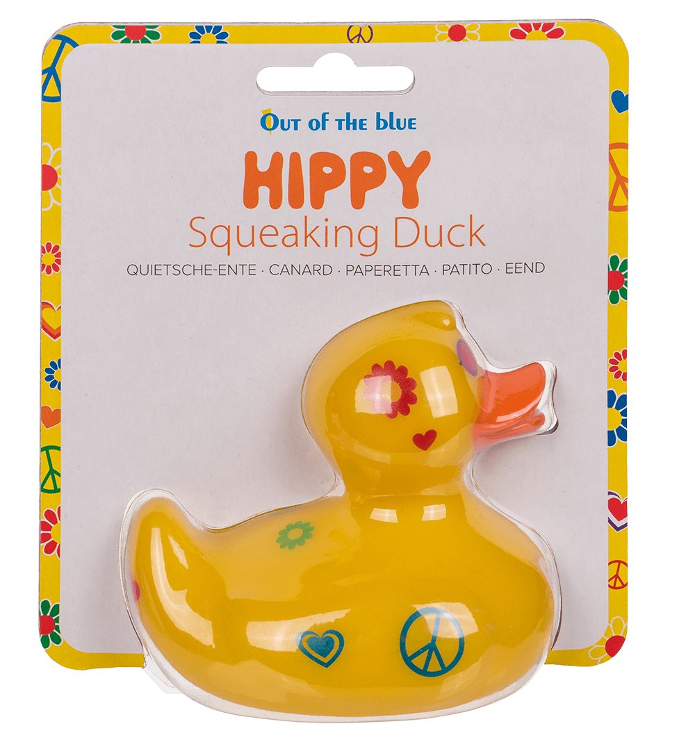 Hippie Squeaking Duck, ca. 10 cm,