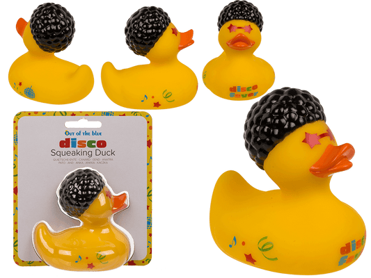 Disco Squeaking Duck, ca. 10 cm,