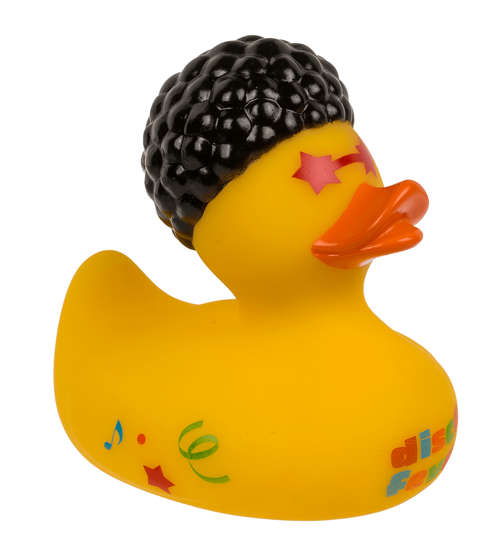 Disco Squeaking Duck, ca. 10 cm,