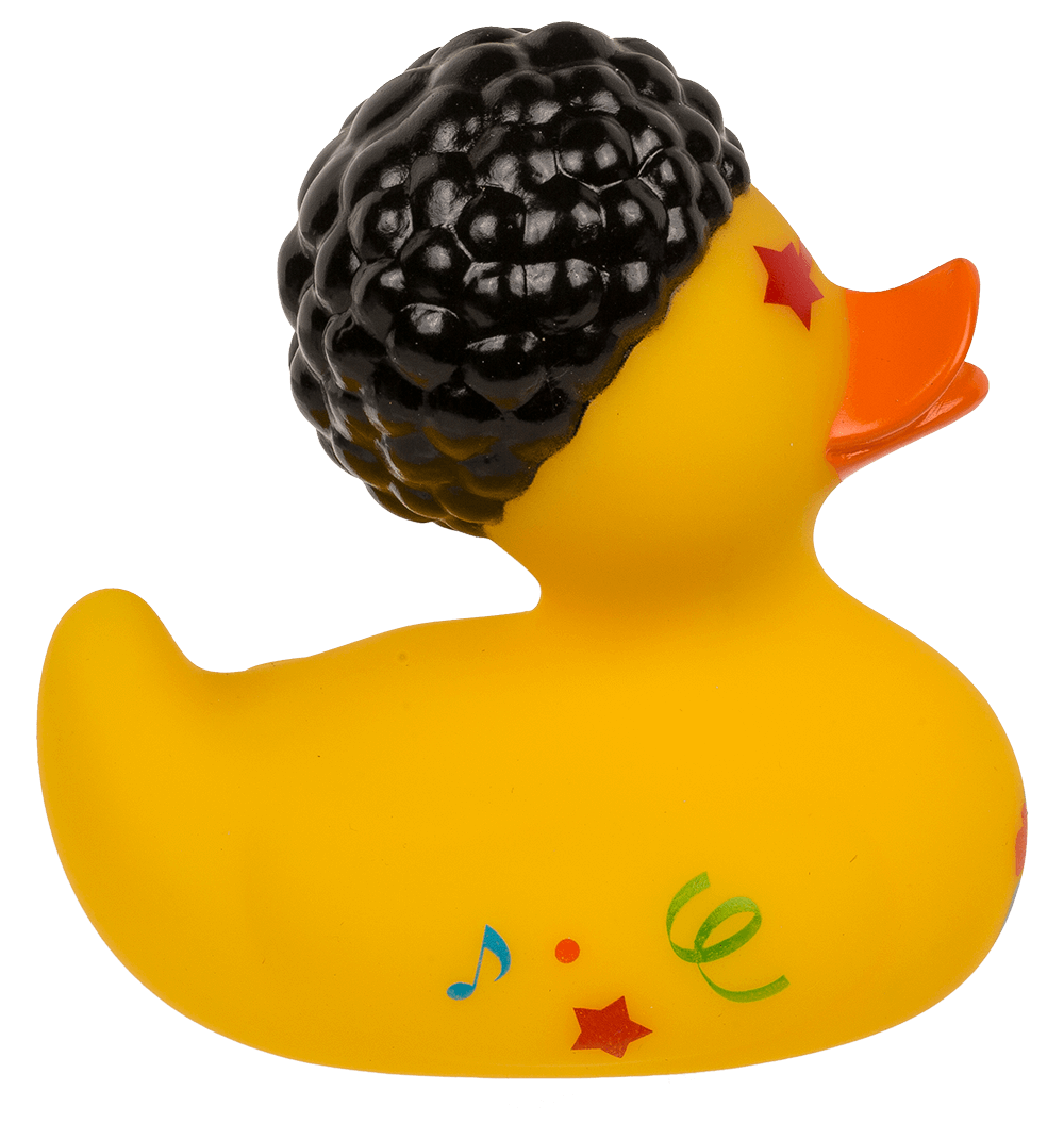 Disco Squeaking Duck, ca. 10 cm,