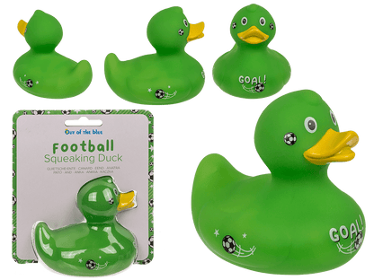 Football Squeaking Duck, ca. 10 cm,