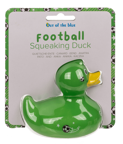 Football Squeaking Duck, ca. 10 cm,