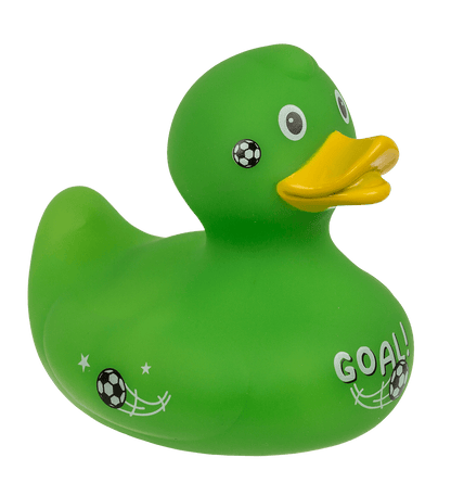 Football Squeaking Duck, ca. 10 cm,
