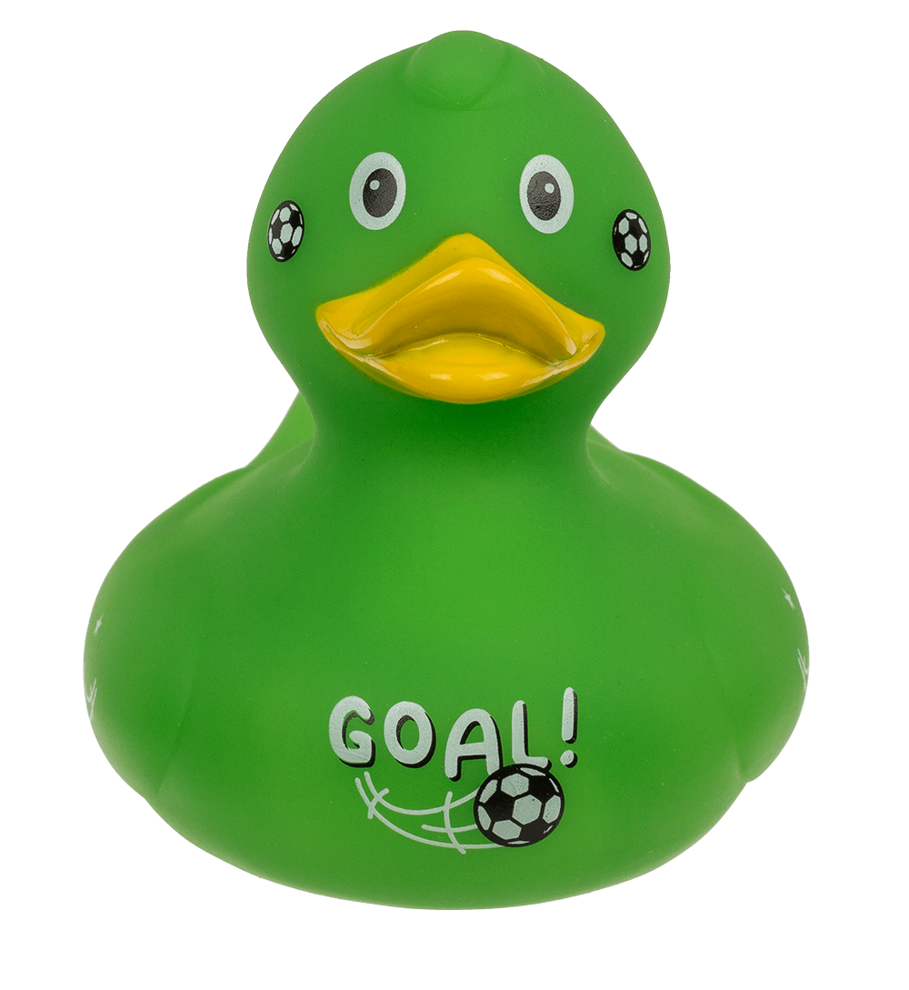 Football Squeaking Duck, ca. 10 cm,