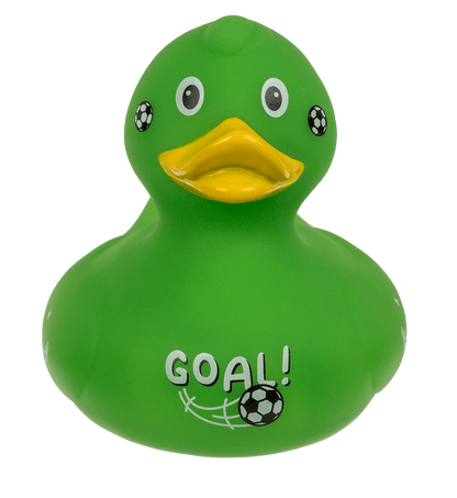Football Squeaking Duck, ca. 10 cm,