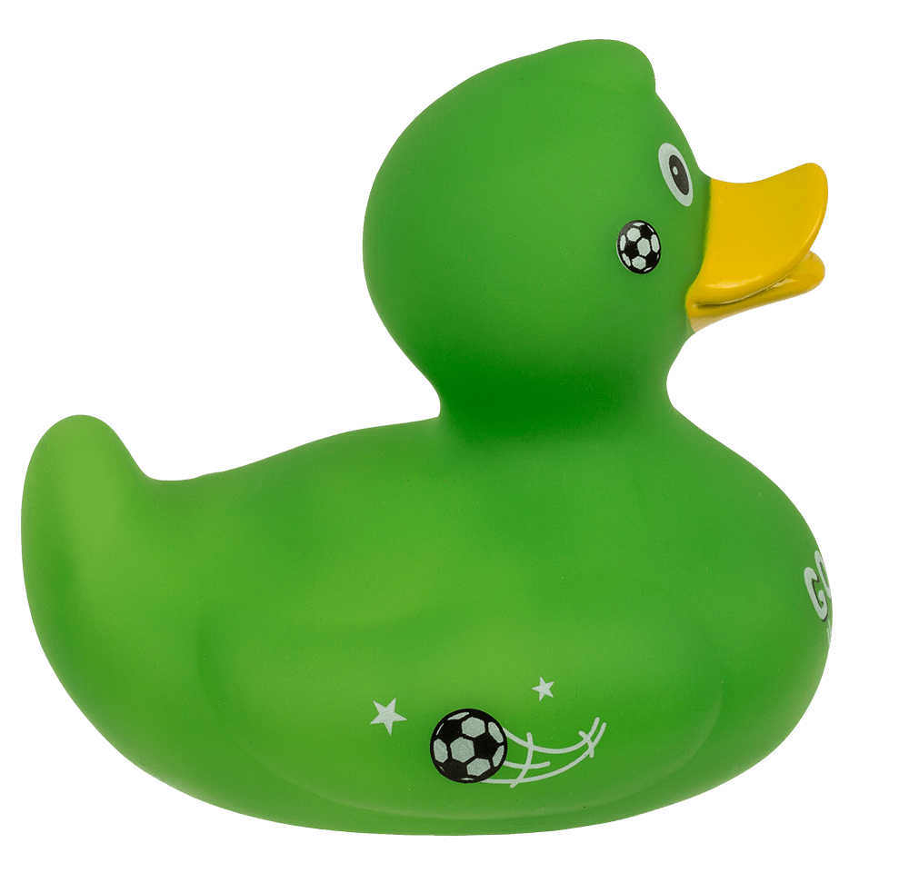 Football Squeaking Duck, ca. 10 cm,