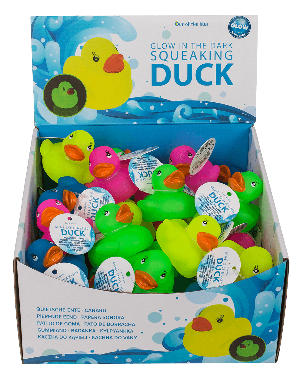 Mini Squeaking Duck, Glow in the Dark,