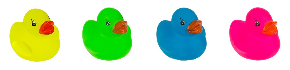 Mini Squeaking Duck, Glow in the Dark,