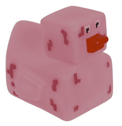 Pixelated squeaking duck, 6 x 5,5 cm,