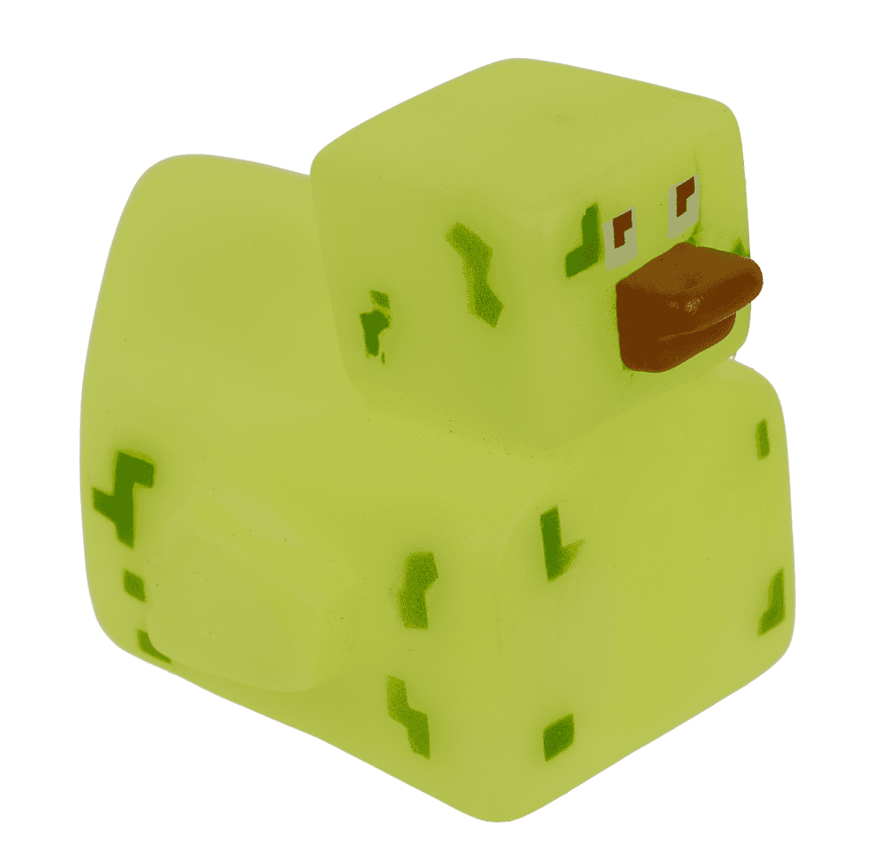 Pixelated squeaking duck, 6 x 5,5 cm,