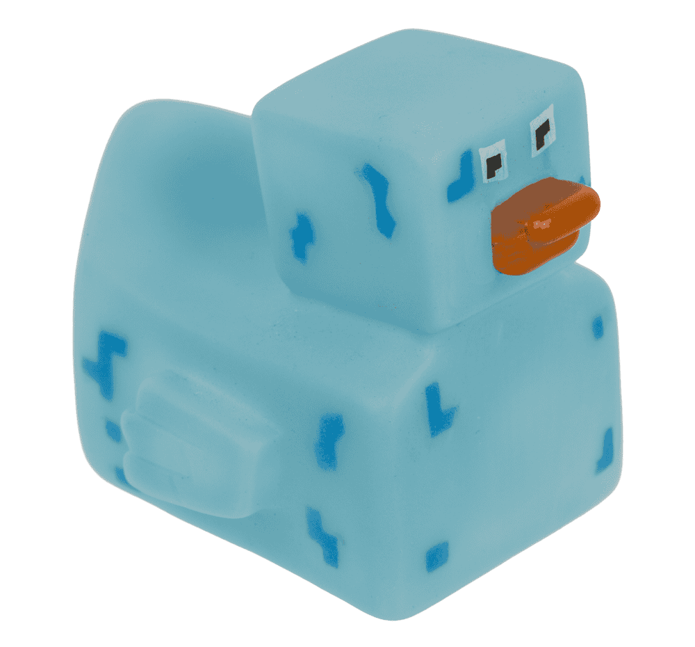 Pixelated squeaking duck, 6 x 5,5 cm,