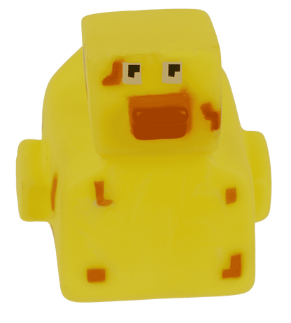 Pixelated squeaking duck, 6 x 5,5 cm,
