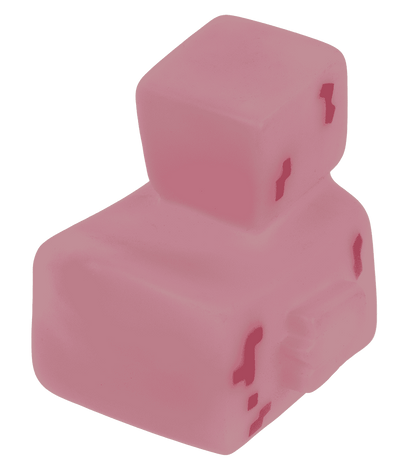 Pixelated squeaking duck, 6 x 5,5 cm,