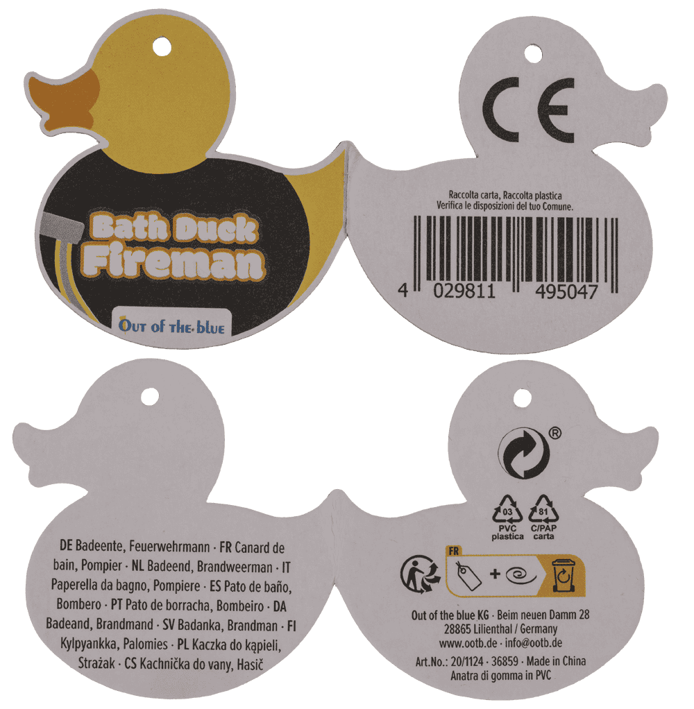 Bath Duck, Fireman,