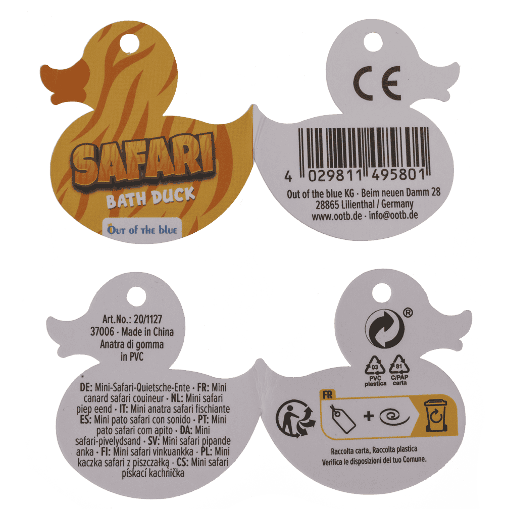 Mini Squeaking Duck, Safari,