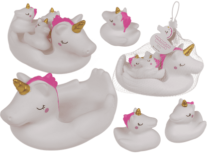 Squeaking Duck Set, Unicorn, 16 x 11 cm,