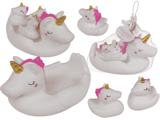 Squeaking Duck Set, Unicorn, 16 x 11 cm,