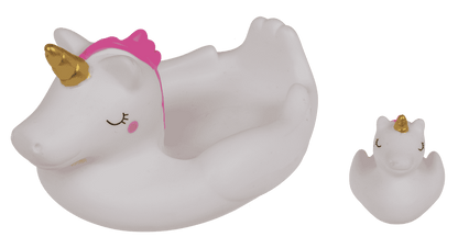 Squeaking Duck Set, Unicorn, 16 x 11 cm,