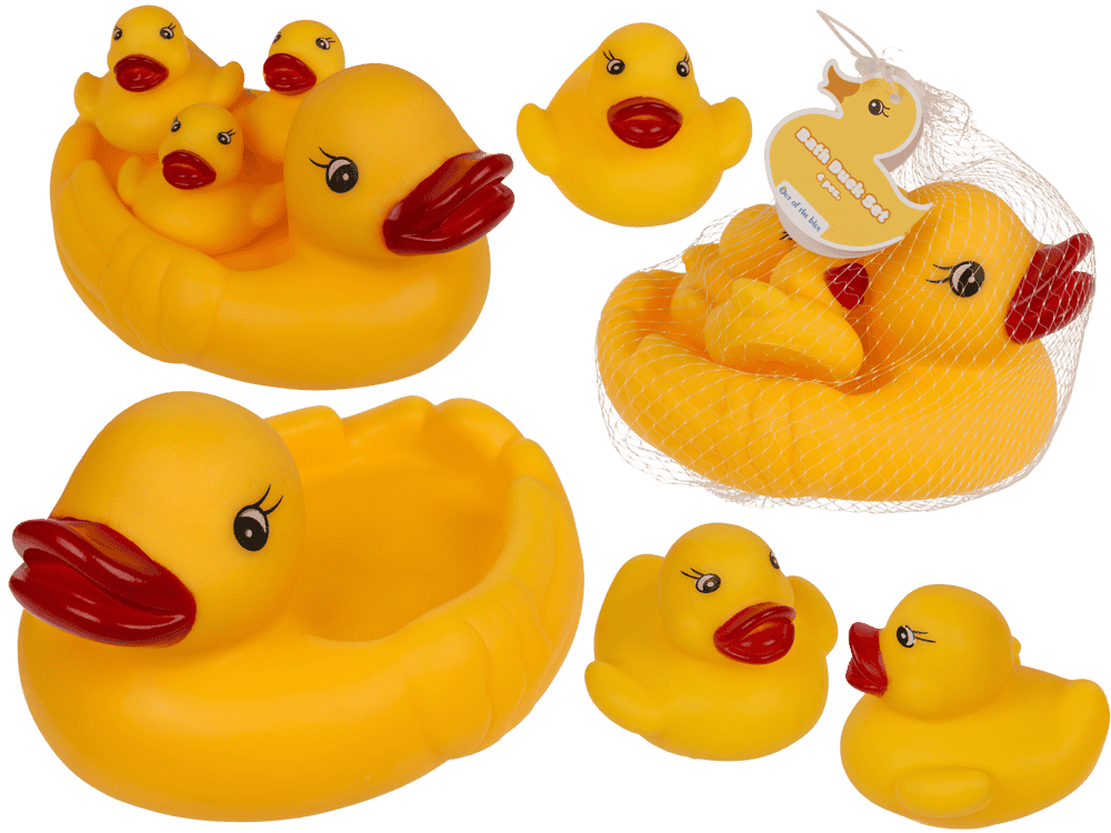 Squeaking Duck Set, 15,5 x 12 cm,