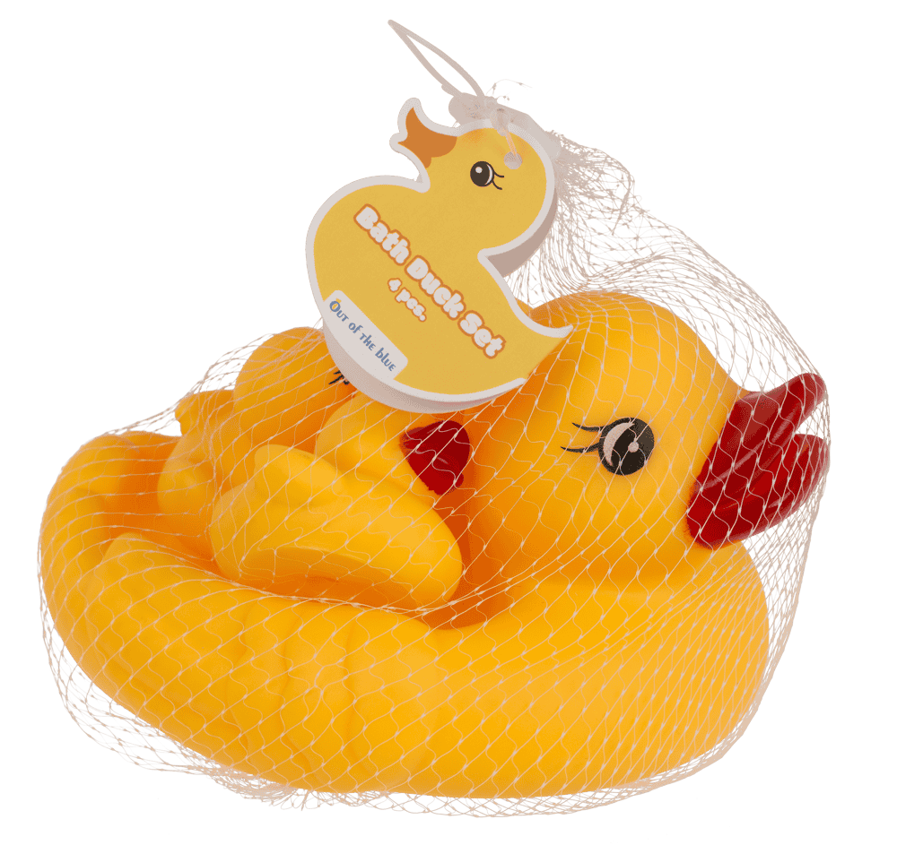 Squeaking Duck Set, 15,5 x 12 cm,