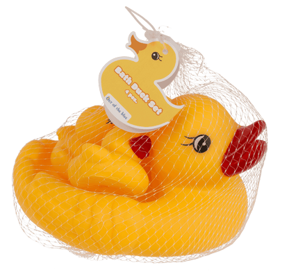 Squeaking Duck Set, 15,5 x 12 cm,