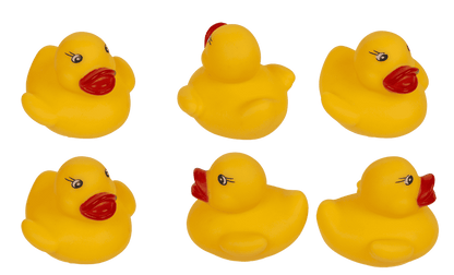 Squeaking Duck Set, 15,5 x 12 cm,