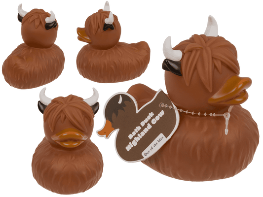 Canard couineur Highland-Cow, env. 9 x 9 cm