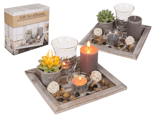 White/natural coloured Wooden Plate,