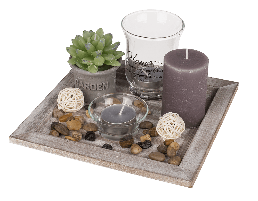 White/natural coloured Wooden Plate,