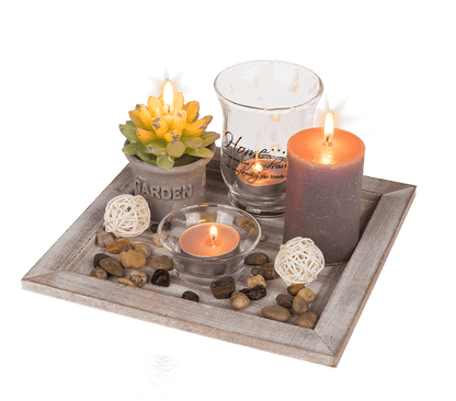 White/natural coloured Wooden Plate,