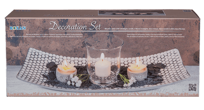 White/grey wooden plate,