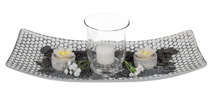 White/grey wooden plate,