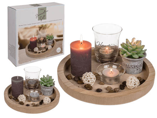 Natural coloured Wooden Plate, round