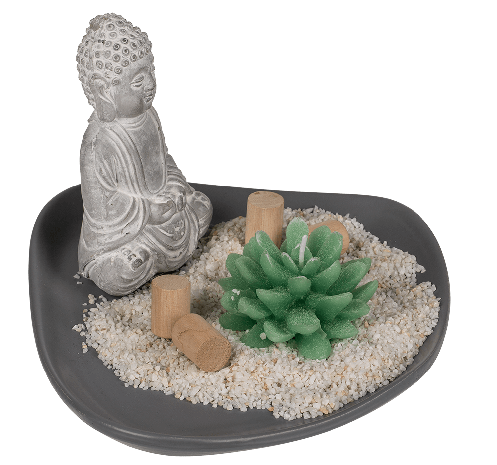 Grey coloured wooden plate,