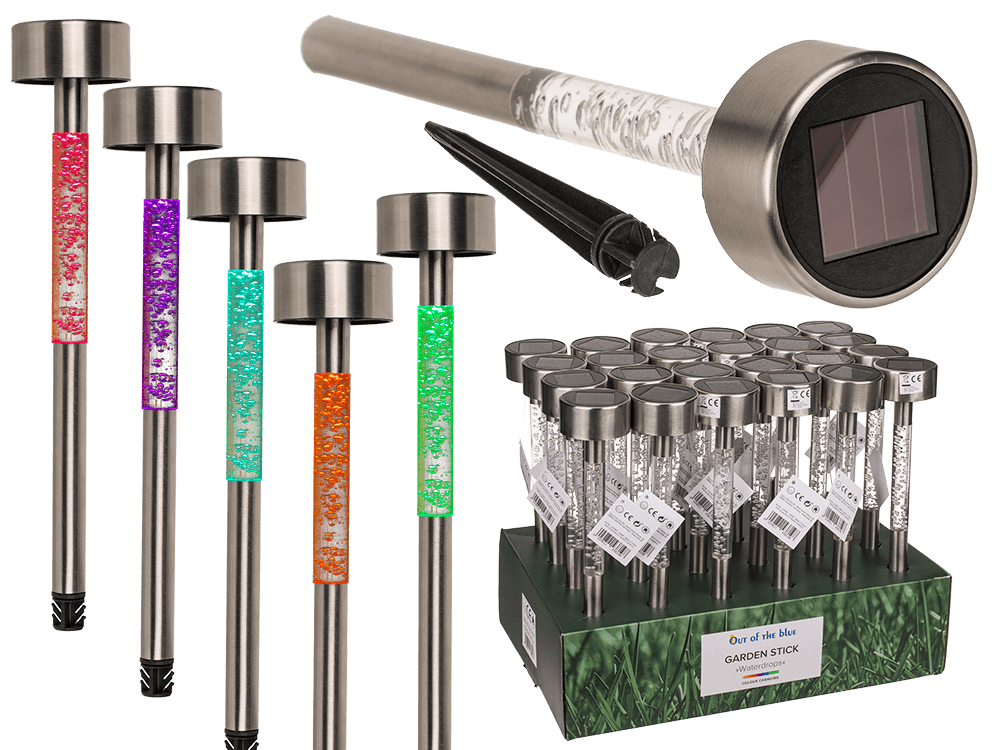 Stainless steel garden stick, water drop,