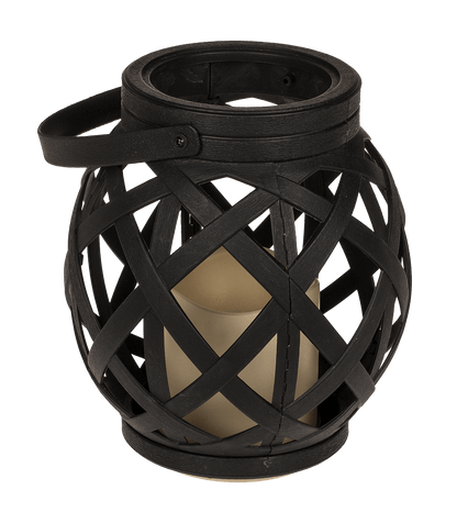 Lantern with handle, LED candle & Timer,