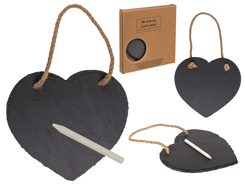 Heart shaped slate board,