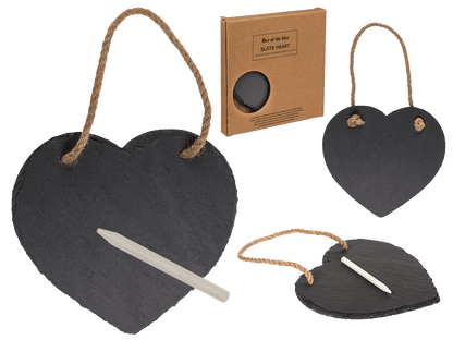 Heart shaped slate board,