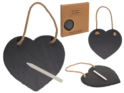 Heart shaped slate board,