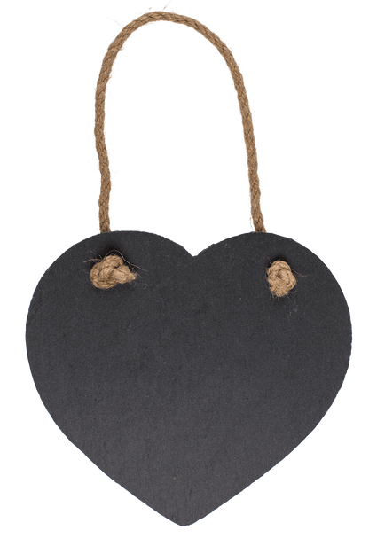 Heart shaped slate board,