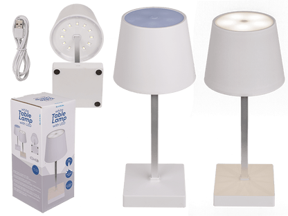 White Table lamp with LED,