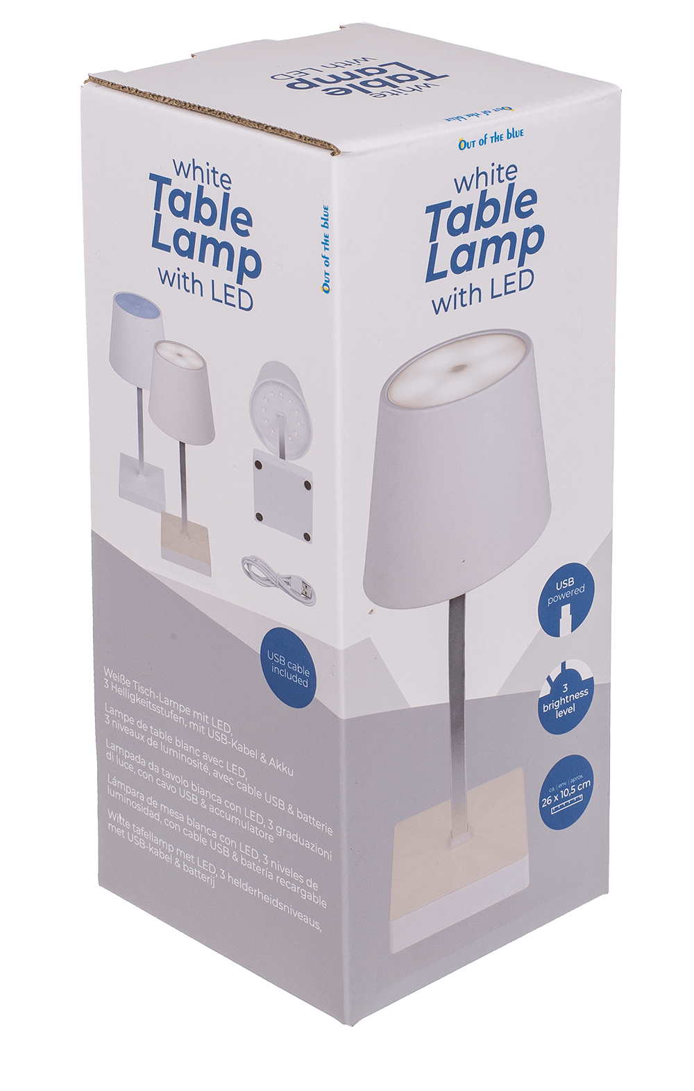 White Table lamp with LED,