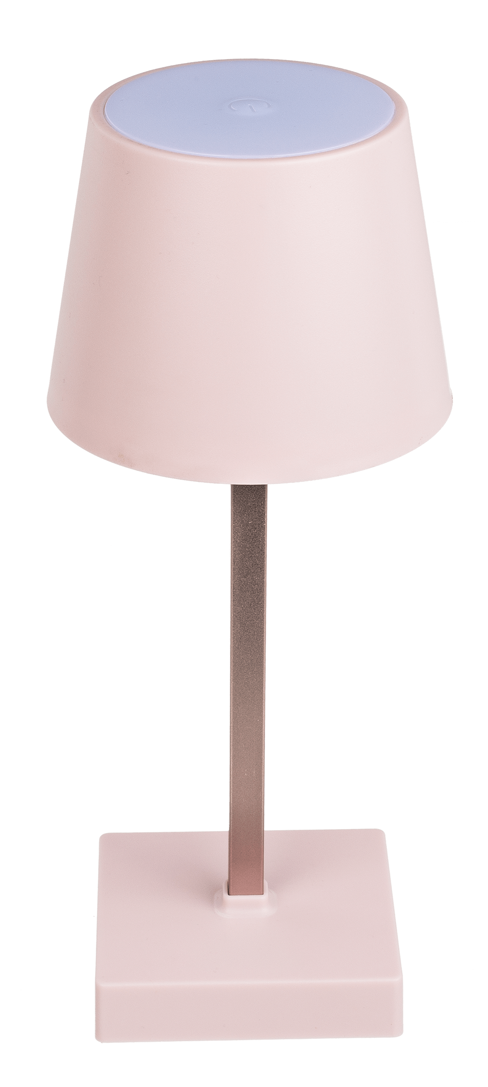 Rose colored table lamp with LED,