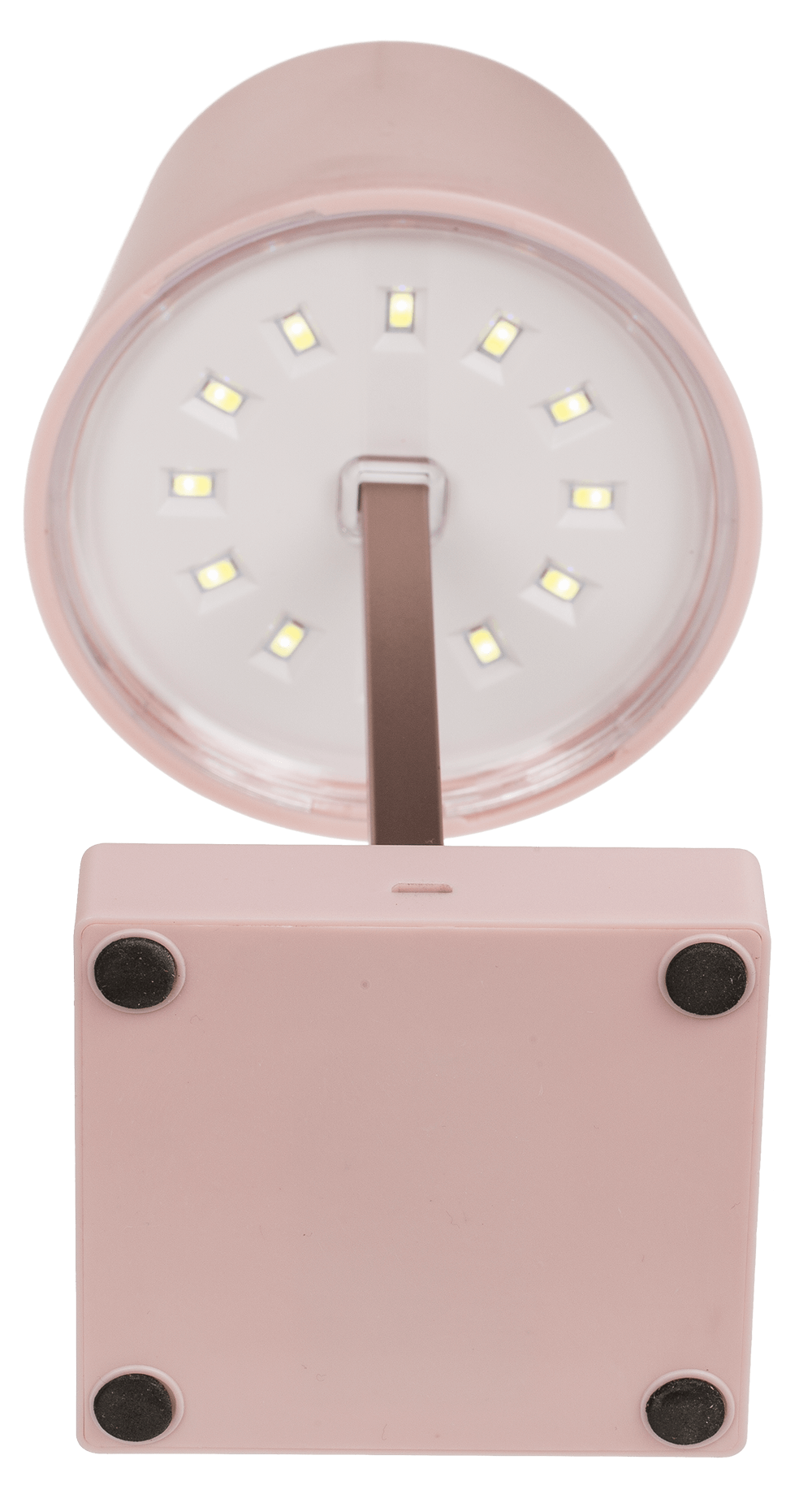 Rose colored table lamp with LED,
